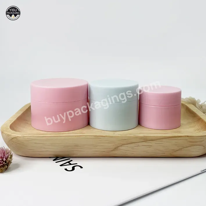 100g Cream Plastic Jar Cosmetics Bottling Can Be Silk-screen Gold-plated Bottle Pp Screw Cap Cream Jar