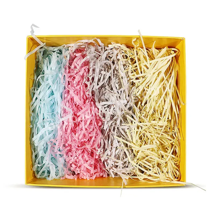 100g/bag Multicolor Gift Box Filler Easter Grass Paper Shredded Fancy Christmas Decorative Tissue Paper Raffia Shredding Paper