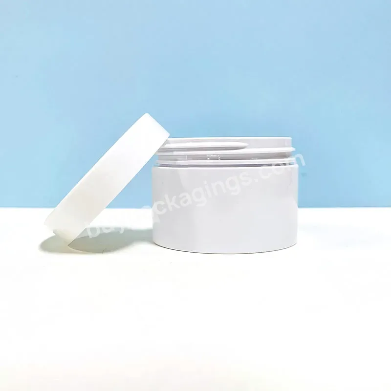100ml 120ml 150ml 300ml 350ml Cosmetic Cream Gel Body Scrub Butter Container 8oz White Pet Plastic Hair Wax Jar