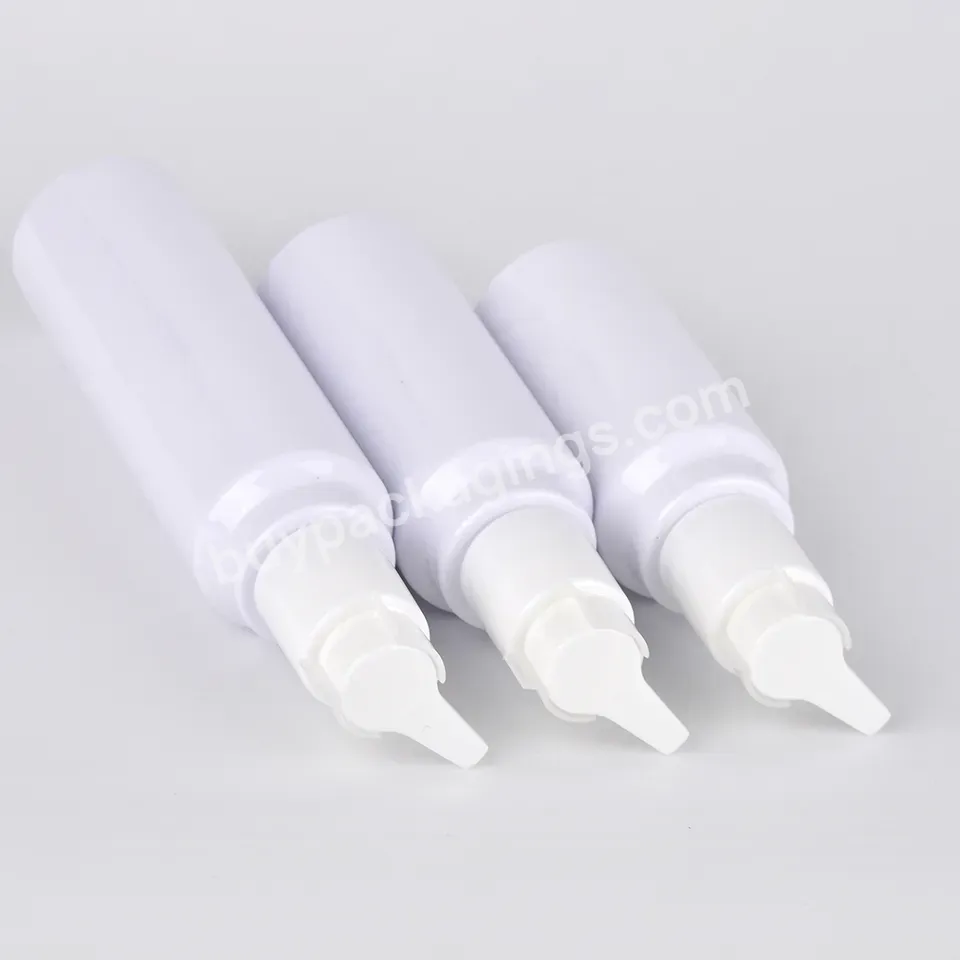 100ml 120ml 150ml Toner Cosmetics White Unique Shape Bottle Screw Cap Pet Skincare Plastic Lotion Bottle