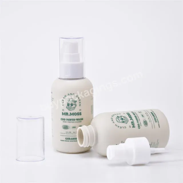 100ml 120ml 4oz Luxury Soft Touch Hdpe Lotion Pump Bottle Plastic Packaging For Skincare Face Cream Lotion Bottle