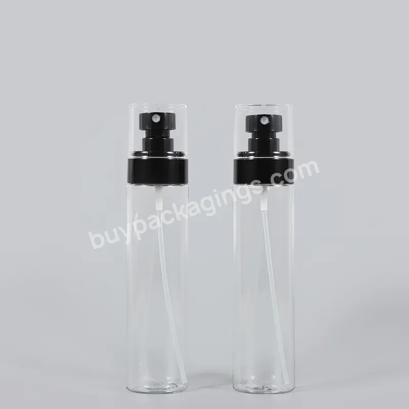 100ml 120ml Pp Pet Plastic Mist Bottle Perfume Bottle Spray Lotion Container With Flat Shoulder