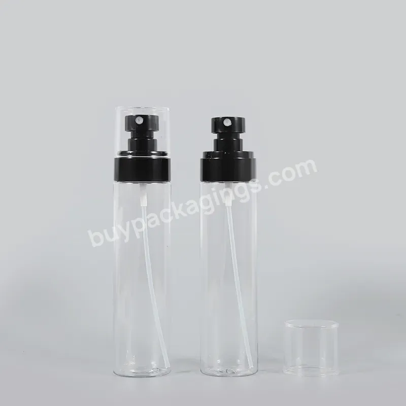 100ml 120ml Pp Pet Plastic Mist Bottle Perfume Bottle Spray Lotion Container With Flat Shoulder