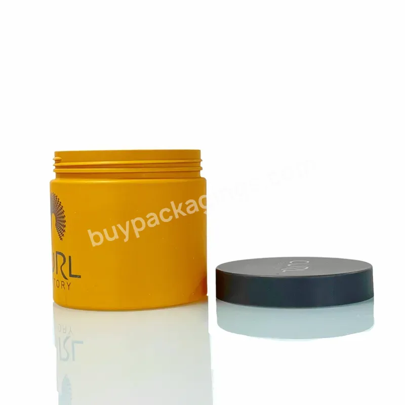 100ml 150ml 200ml 250ml 300ml Cosmetic Cream Hair Gel Food Scrub Butter Container Matte Yellow Pet Pcr Plastic Jar - Buy Yellow Pet Jars,150ml Pet Jar,Pet Cosmetic Jar.