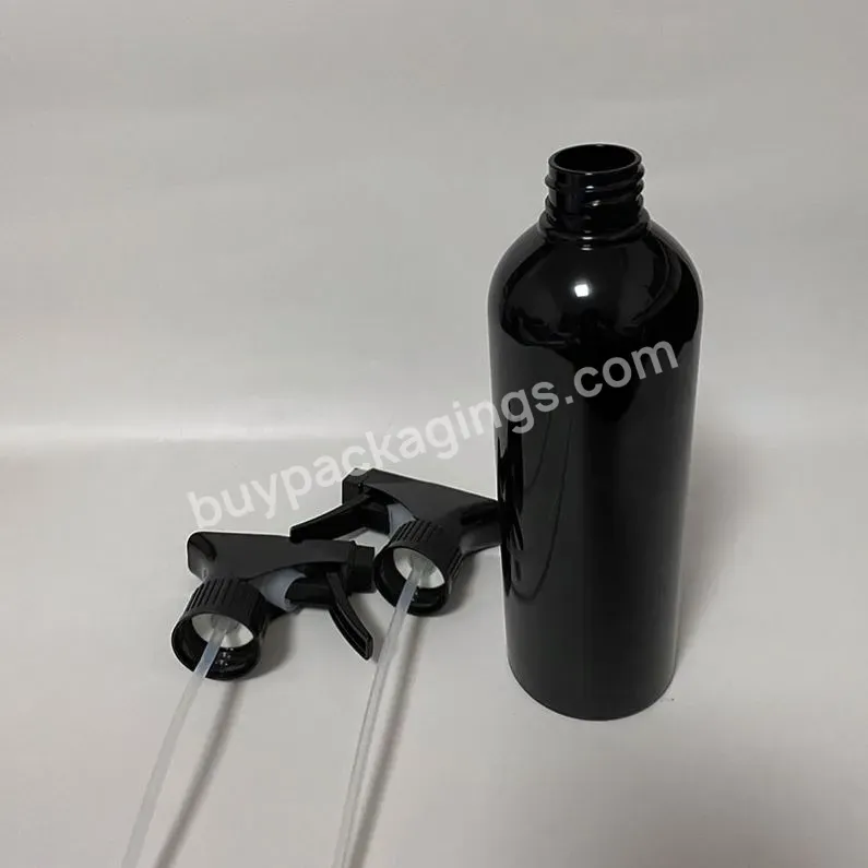 100ml 150ml 200ml 250ml 500ml Empty Black Clear White Spray Gun Pet Plastic Liquid Disinfection Fine Mist Spray Trigger Bottle