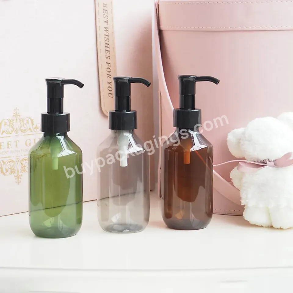 100ml 150ml 200ml 300ml 500ml Round Green Pet Bottle Blue Dispenser Body Hand Wash Shampoo Lotion Pump Bottle