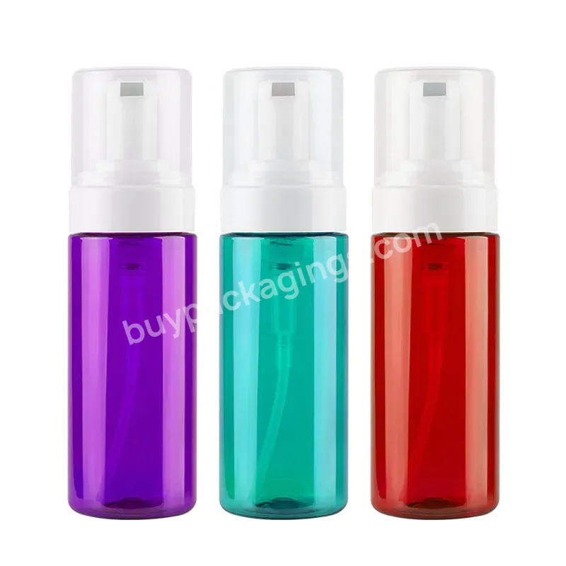 100ml 150ml 200ml Plastic Bottle Soap Liquid Facial Cleanser Packaging Pink Pet Soap Dispenser Foam Pump Bottle