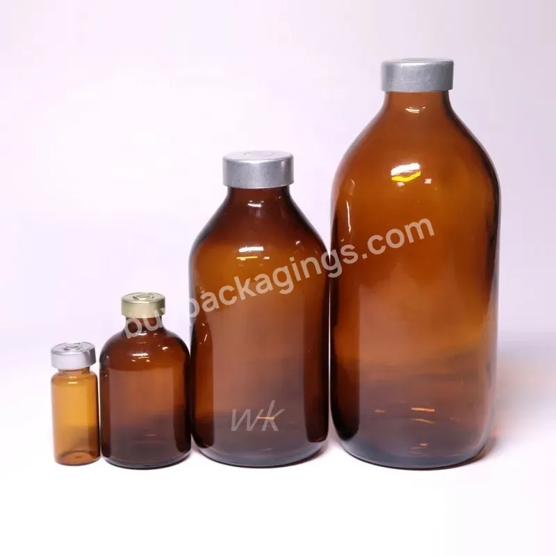 100ml 150ml 250ml Clear Amber Sterile Vials Sterilized Penicilin Bottle Veterinary Moulded Glass Vials Bottle