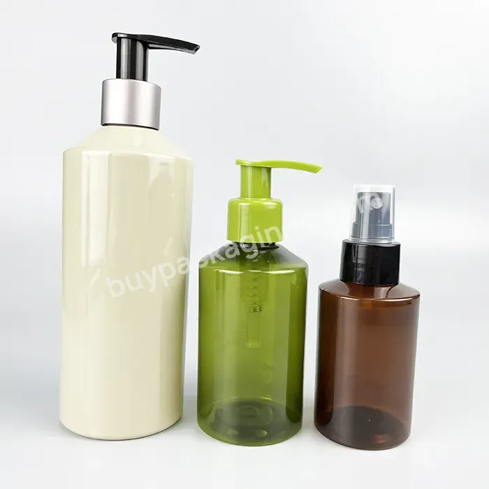 100ml 200ml Eco Friendly Custom Skin Care Packaging Pet Plastic Shampoo Body Wash Lotion Bottle