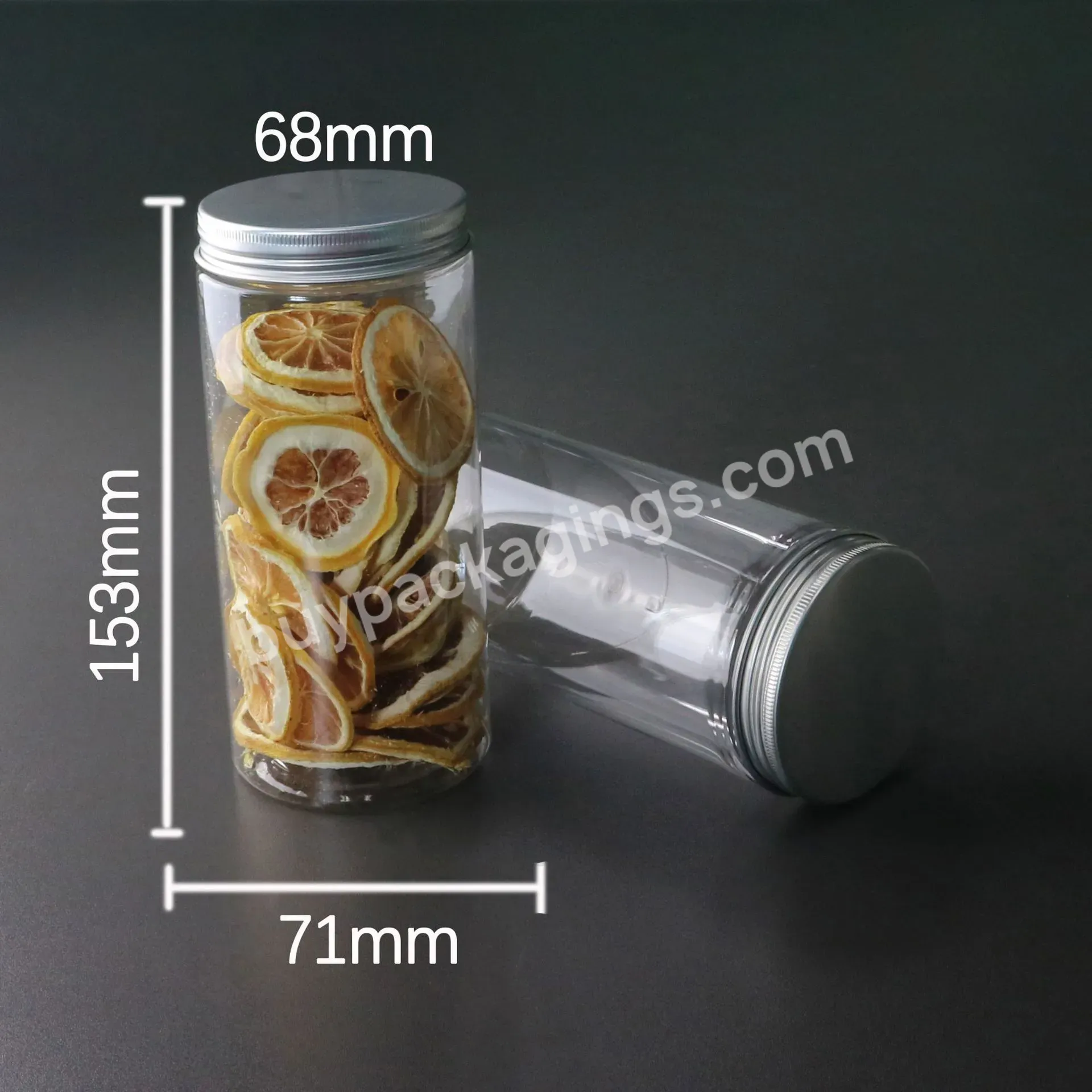 100ml 250ml 300ml 400ml 500ml 1000ml Aluminum Metal Cap Pet Recycled Cosmetic Plastic Jars With Lids