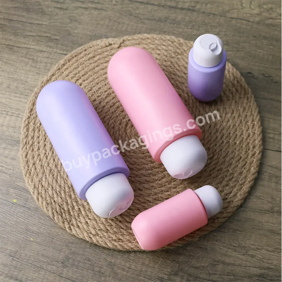 100ml 400ml Hdpe Pink Shampoo Lotion Container Round Bottom Shower Gel Dispenser Hotel Lotion Bottle