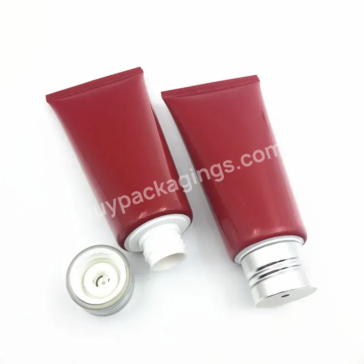 100ml Cosmetic Package Pe Soft Squeeze Hand Cream Tube With Twist Lock Cap