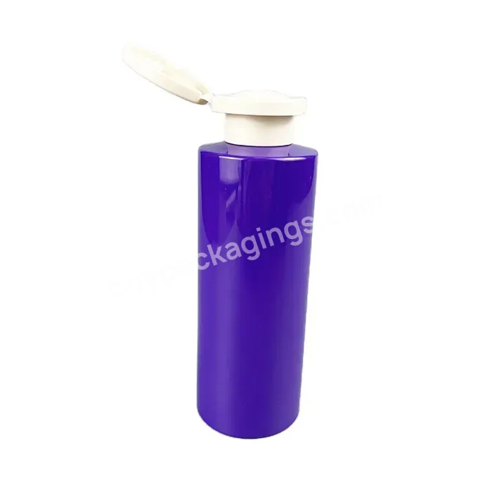 100ml Eco-friendly Pcr Cosmetic Pet Toner Bottle Empty Plastic Cylinder Bottle With Flip Top Lid