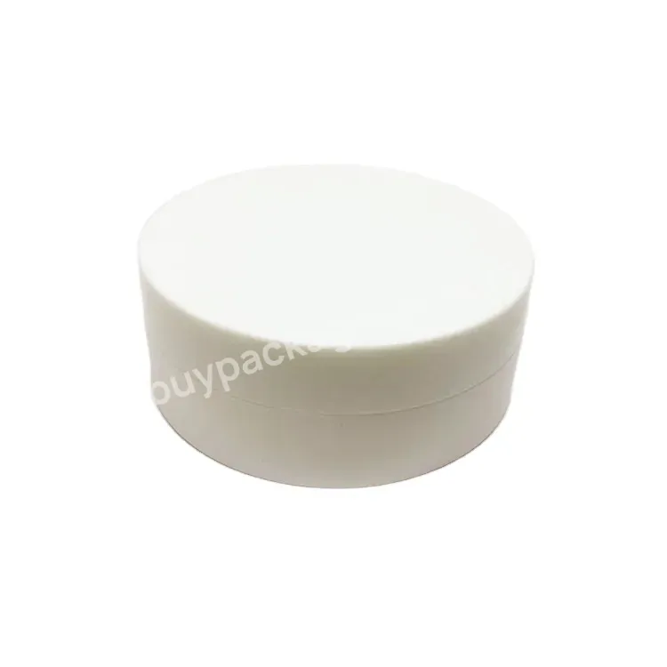 100ml Empty White Plastic Cosmetic Round Jars With White Lids