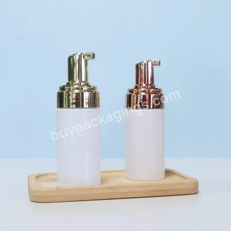 100ml Gold Silver Top Foaming Cleanser Bottle Shampoo Pump Plastic Foam Bottle