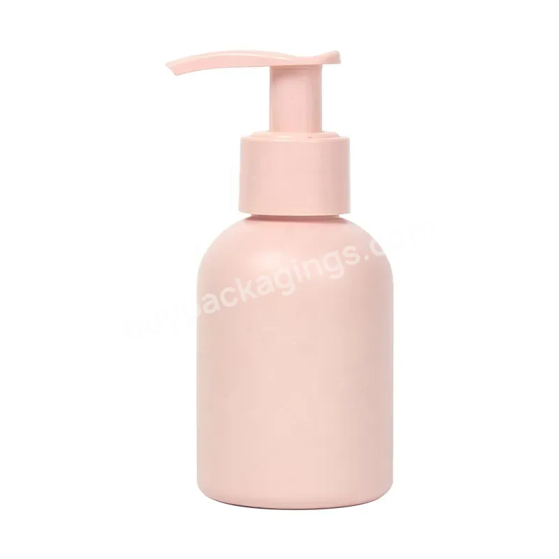 100ml Matte Pink Cosmetic Plastic Pet Lotion Pump Bottle Hand Sanitizer Bottle Liquid Soap Bottle