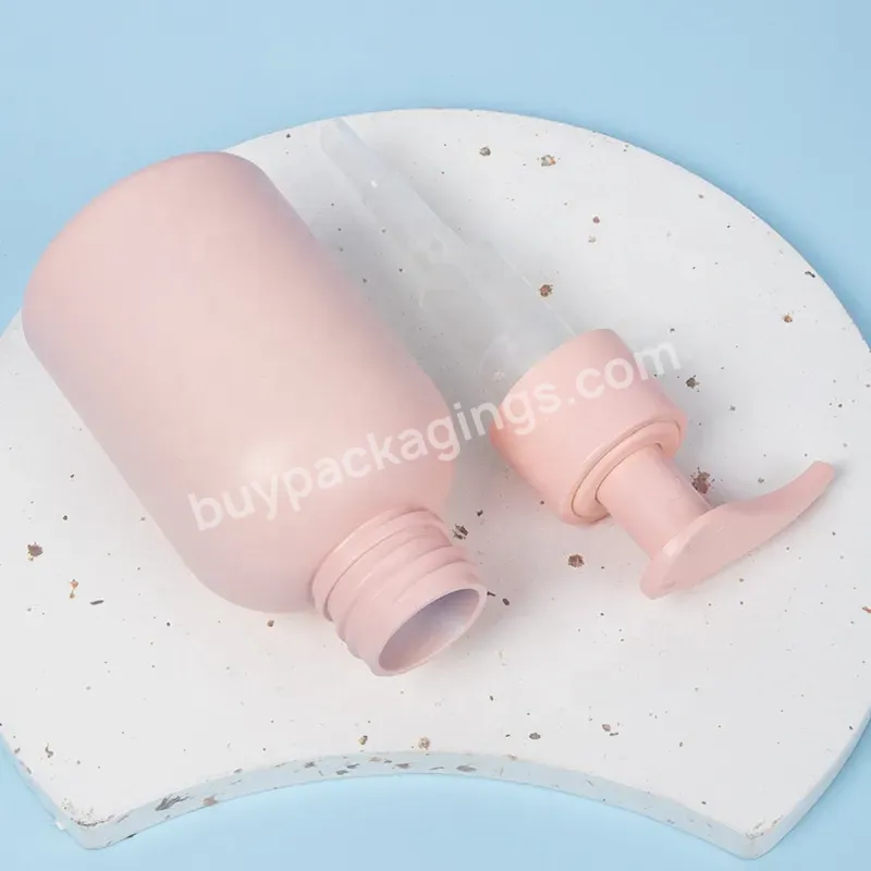 100ml Matte Pink Cosmetic Plastic Pet Lotion Pump Bottle Hand Sanitizer Bottle Liquid Soap Bottle