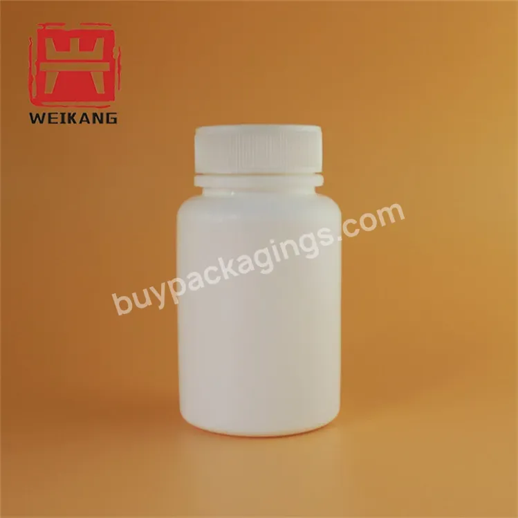 100ml Oval Shaped Hdpe Plastic Capsule Bottle Screw Top Cap