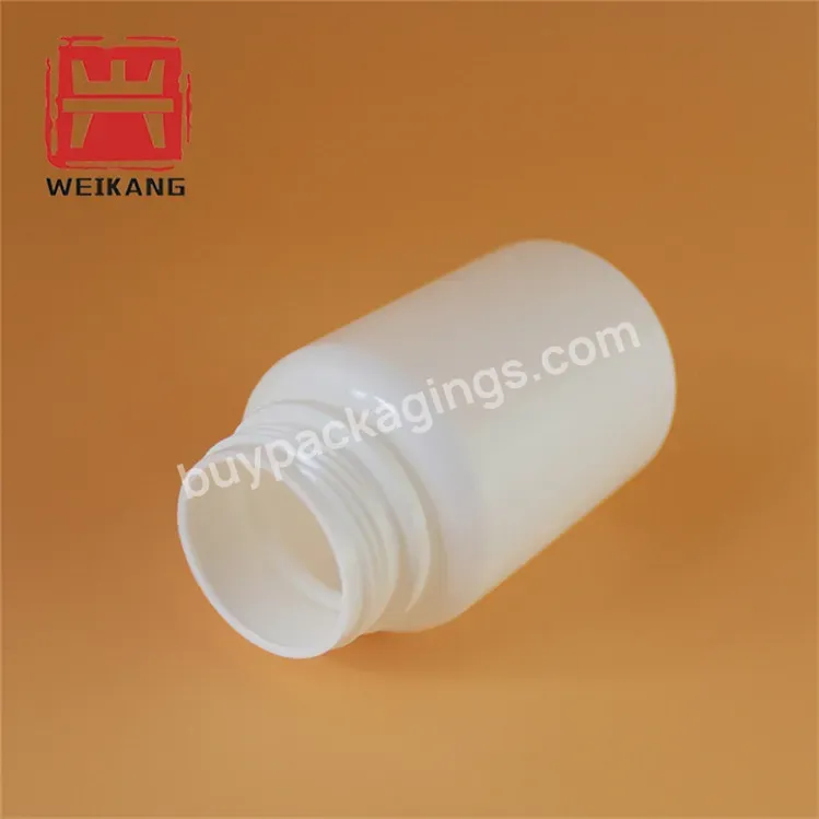 100ml Oval Shaped Hdpe Plastic Capsule Bottle Screw Top Cap