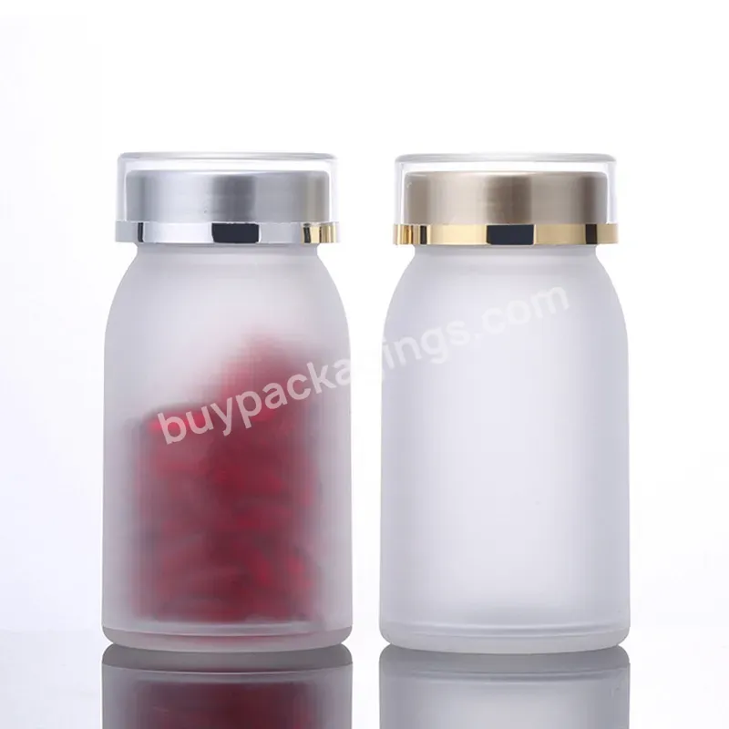 100ml Supplement Capsule Pill Medicine Bottle Plastic Matte Storage Medicine Bottle Vitamin Bottle