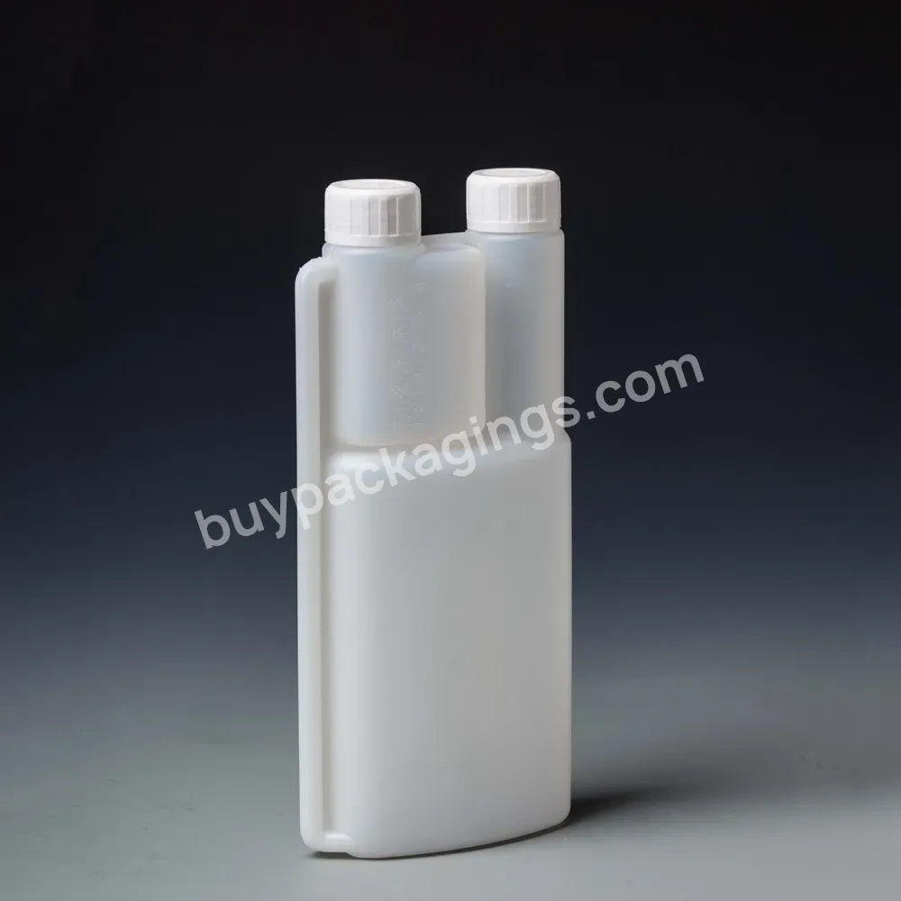 100ml,250ml 500ml,1000ml Hdpe Twin Double Neck Measuring Plastic Dosing Bottle Chemical Liquid Dispenser Bottle