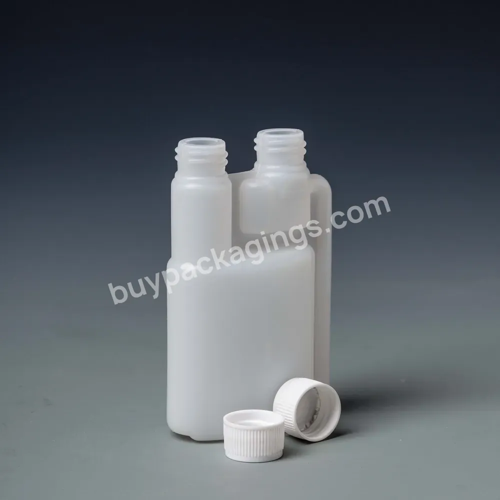 100ml,250ml 500ml,1000ml Hdpe Twin Double Neck Measuring Plastic Dosing Bottle Chemical Liquid Dispenser Bottle