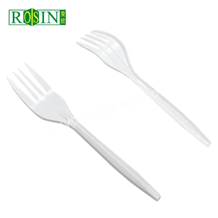 100pcs Disposable Clear Plastic Spoon White Plastic Mini Fruit Forks