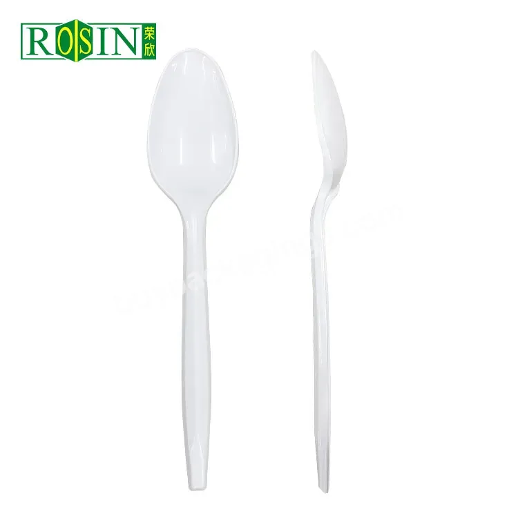 100pcs Disposable Clear Plastic Spoon White Plastic Mini Fruit Forks