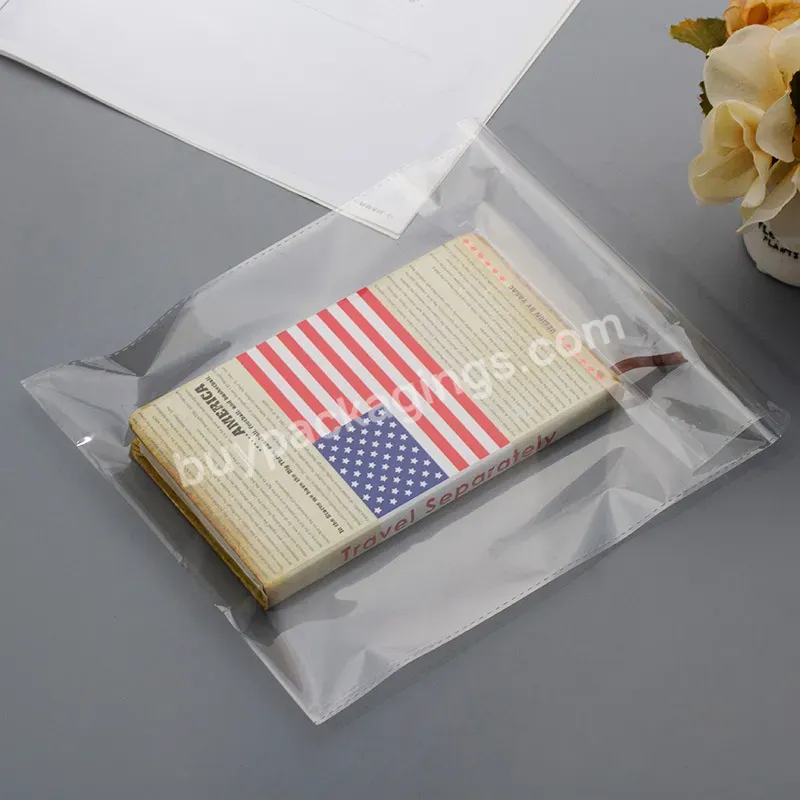 100pcs Resealable Package Opp Bag Custom Logo Printing Self Sealing Transparent Bag Clear Plastic Bags