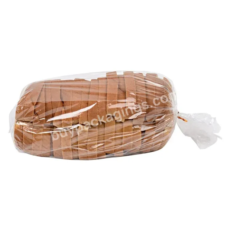 100pieces 18x4x8 Inches Plastic Bread Bags Bread Loaf Storage Bags For Homemade Bread Gift Giving