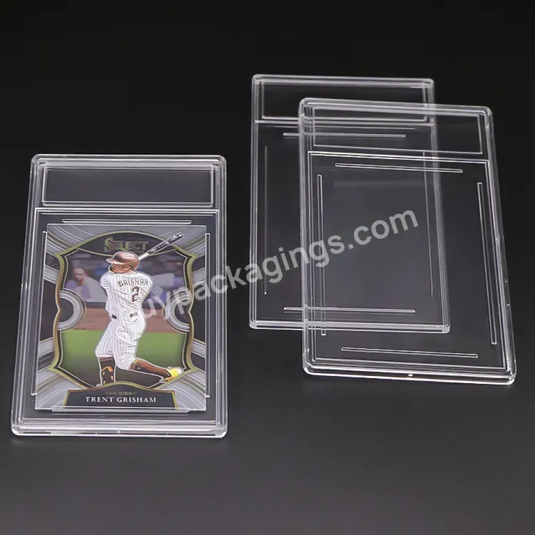 100pt Grading Playing Cards Slab Clear Sports Trading 35pt Plastic Card Slab Plastic Display Bgs Graded Card Holder For Pokemon