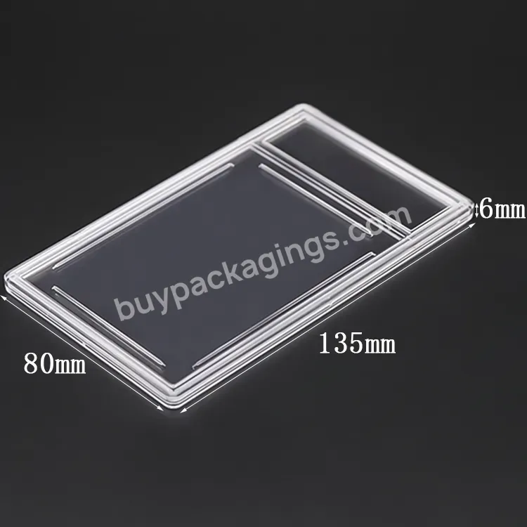 100pt Grading Playing Cards Slab Clear Sports Trading 35pt Plastic Card Slab Plastic Display Bgs Graded Card Holder For Pokemon - Buy Bgs Graded Card Holder,Card Holder For Pokemon,35pt Plastic Card Slab.