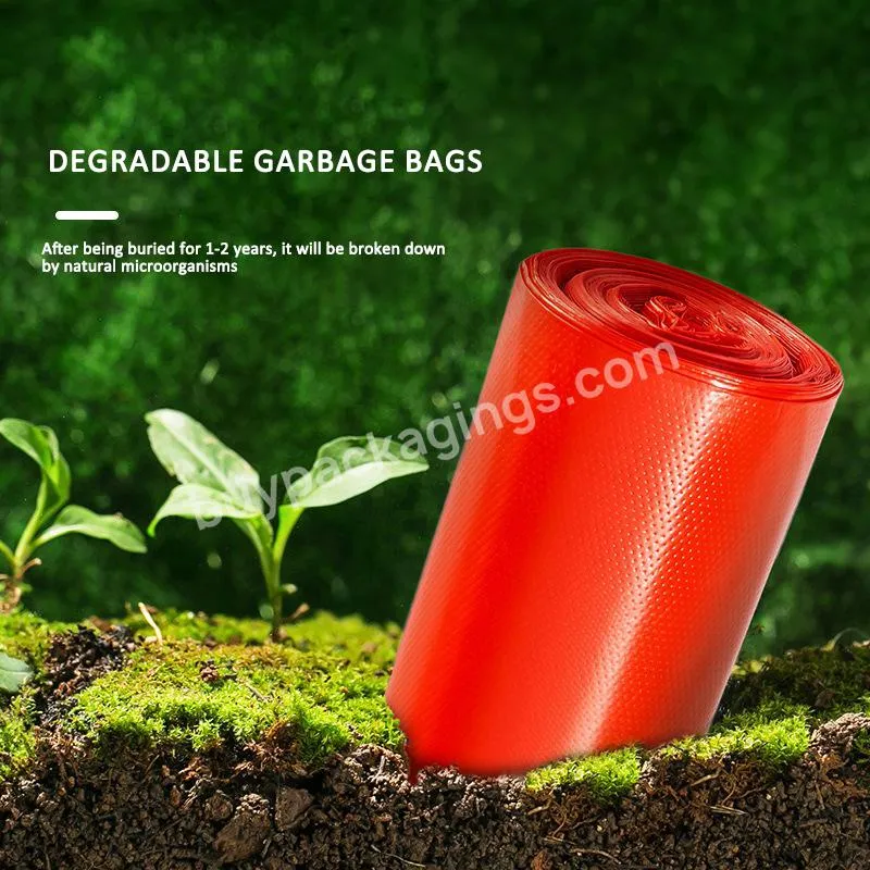 100%Recycled Compostable Garbage Bag Biodegradable Material Construction Contractor Garbage Trash Bags