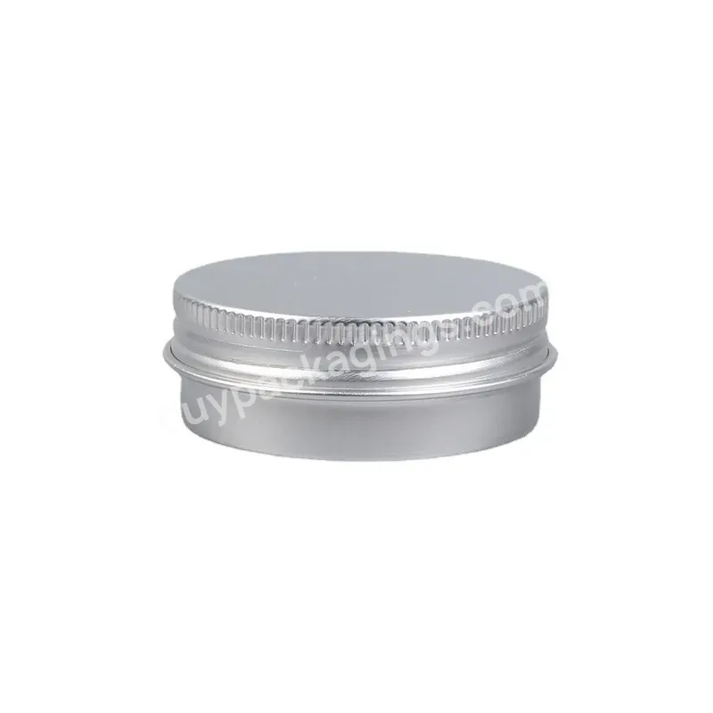 10g-100g Silver Aluminum Screw Closure Jar