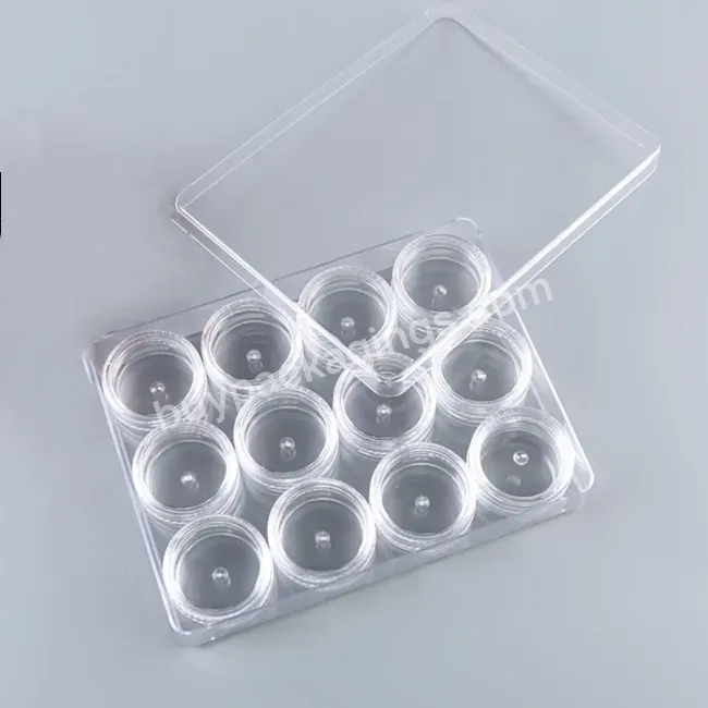 10g 12pcs In One Box Trial Sample Box Leak Proof Travel Container Jars Cosmetic Container With Lids Makeup Storage Pot