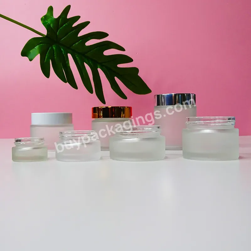 10g 15g 20g 30g 50g Black Frosted Skin Care Glass Empty Cream Jar For Cosmetic Packaging - Buy Glass Luxury Face Cream Jar Cosmetic,Cosmetic Glass Jar With Bamboo Lid,Eco Friendly Cosmetic Glass Cream Jar With Lid.