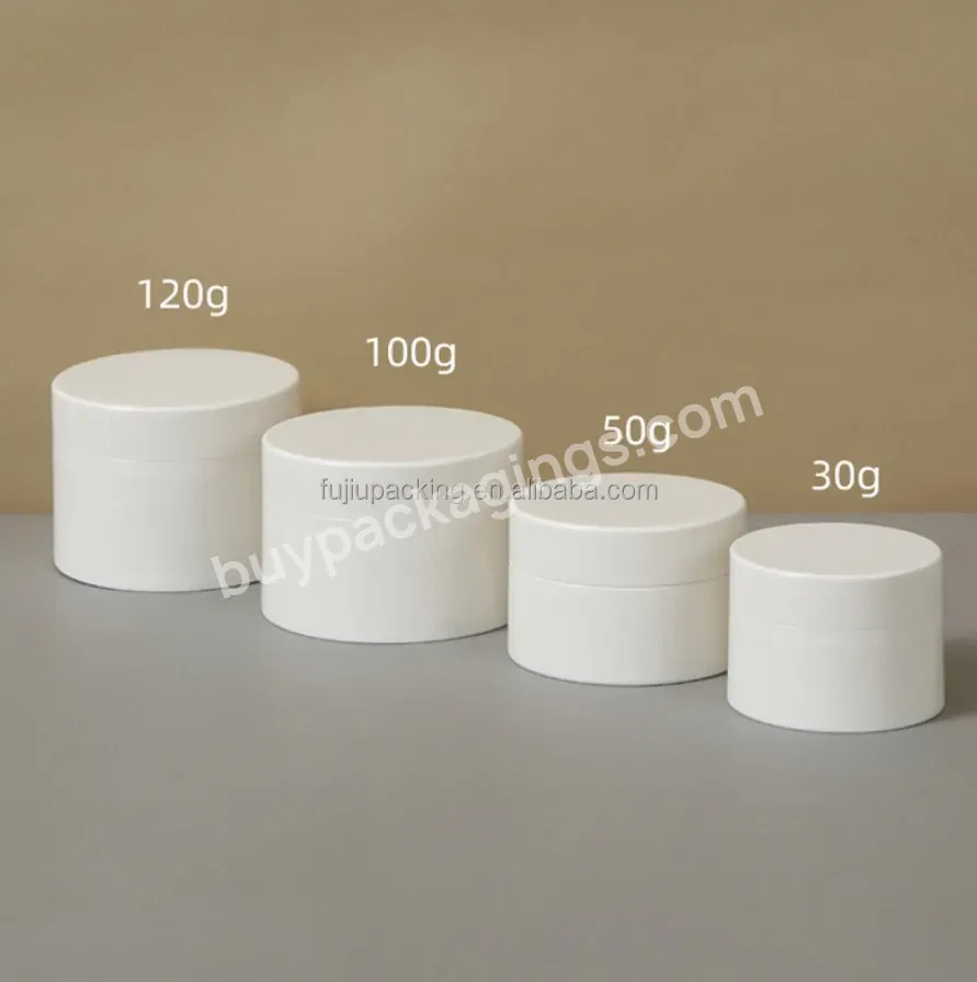 10g 15g 20g Thick Wall White Cosmetic Cream Pp Jar With White Lid 10 15 20 Ml For Skin Care