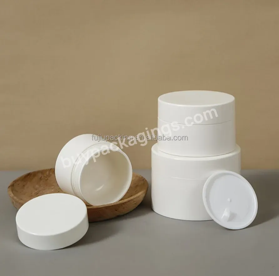 10g 15g 20g Thick Wall White Cosmetic Cream Pp Jar With White Lid 10 15 20 Ml For Skin Care