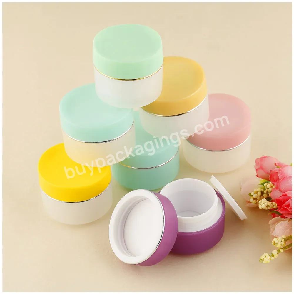 10g 15g Empty Multi Color Acrylic Lip Scrub Balm Container