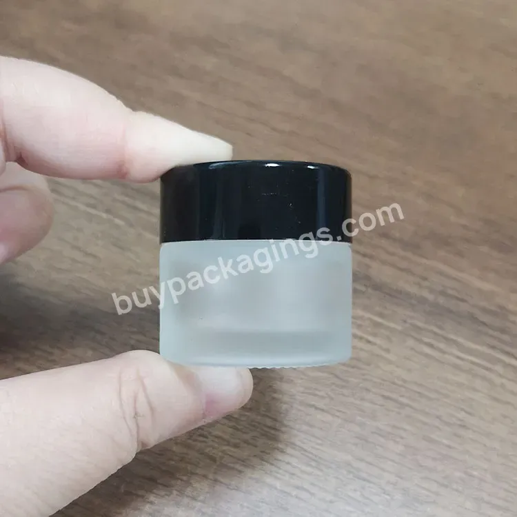 10g 20g 2oz 30 Ml 50g 2 Oz Luxury Face Cosmetic Packaging Containers Custom Empty Frosted Cosmetic Cream Glass Jar With Lids