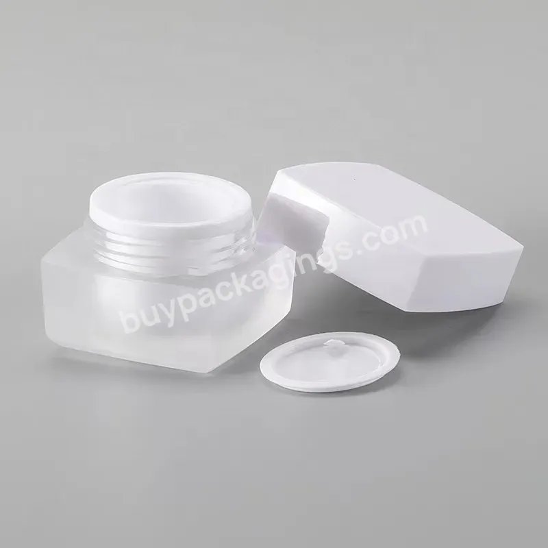 10g 20g 30g 50g Square Frosted Acrylic Cosmetic Jars Wholesale For Cream