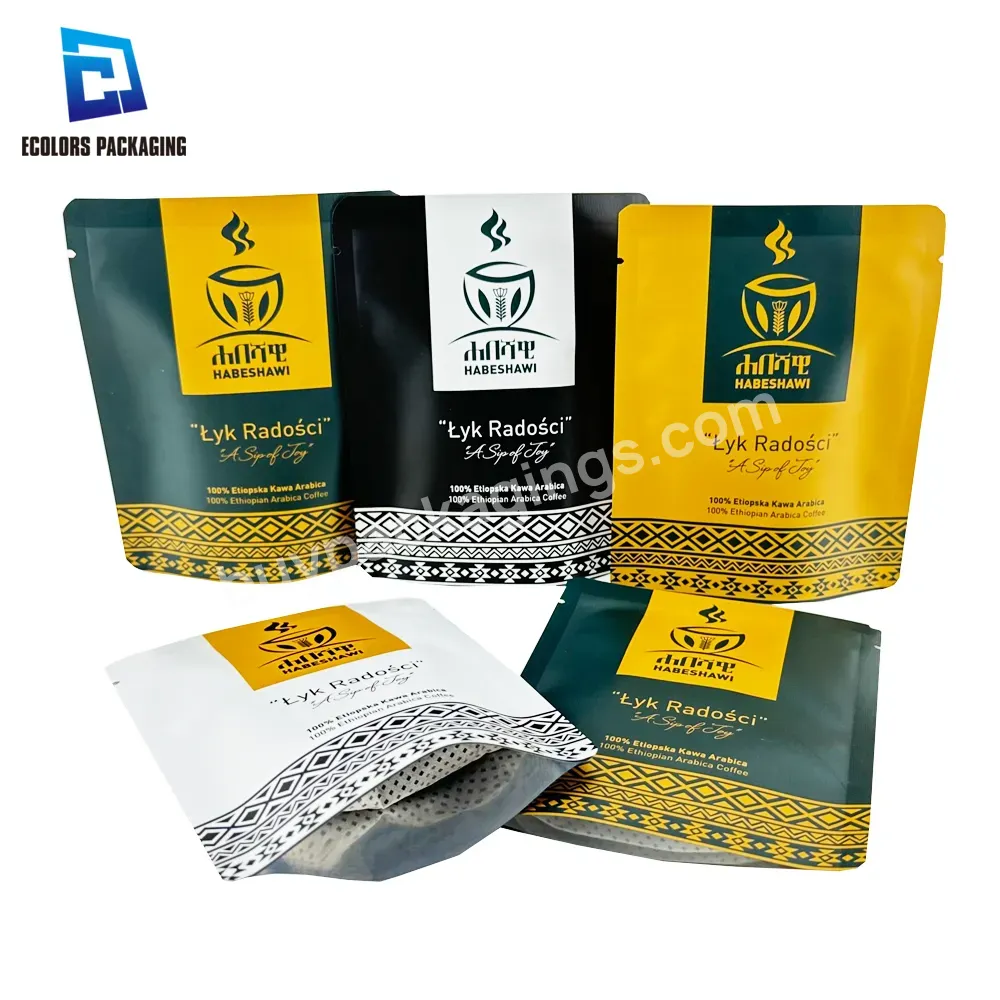 10g Food Grade Heat Seal Laminated Aluminum Foil Plastic Emballage Personalise Sachet Drip Coffee Bag Packaging