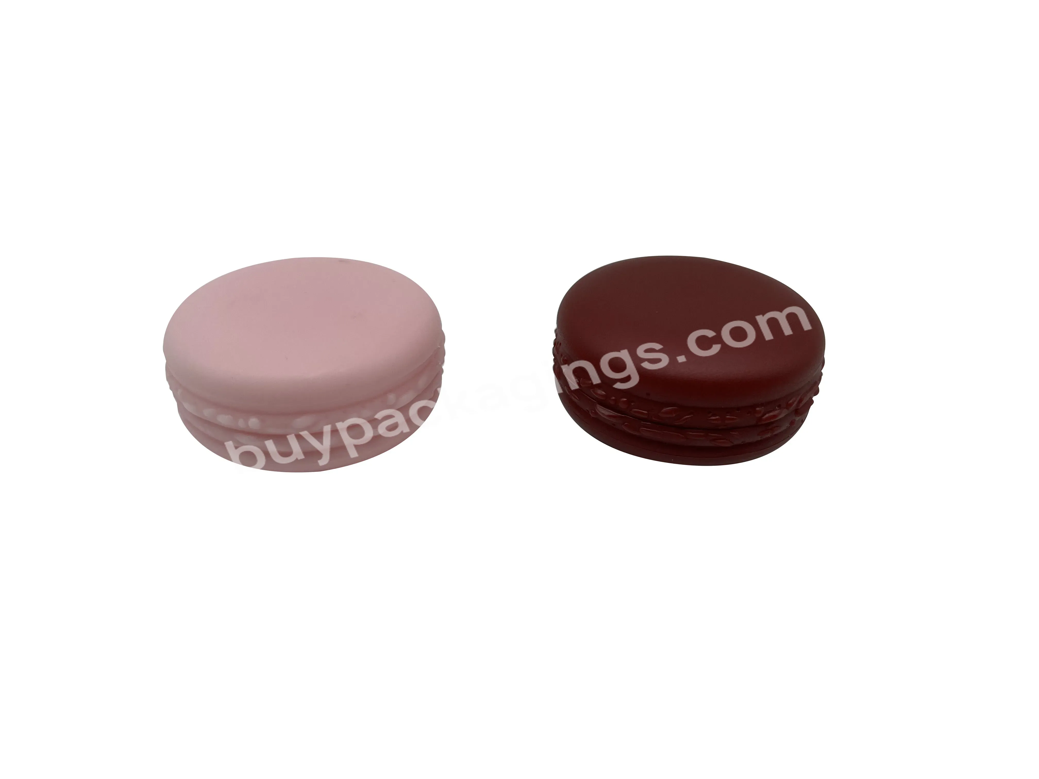 10g Hot Sale Empty Macaron Plastic Cosmetic Jar With Lid For Facial Cream Blush Eye Shadow Lipstick