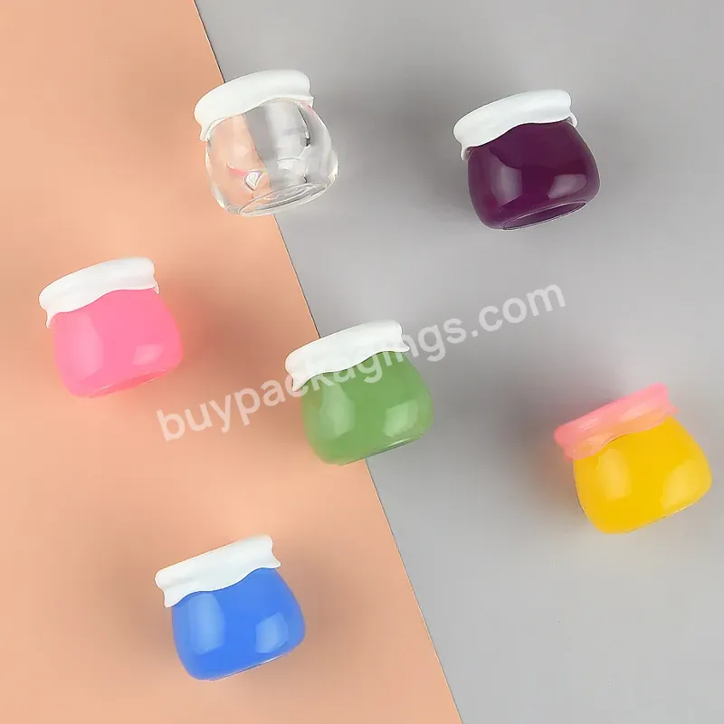 10g Hot Sale New Empty Acrylic Fruit Jam Jar Facial Cream Jar Portable Cosmetics Separate Bottling