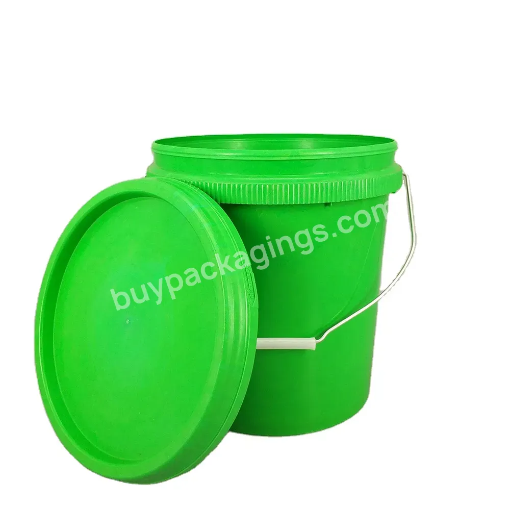 10l Food Grade Bucket Tool Pp Material Latex Paint Plastic Packing Bucket With Good Sealing Cover