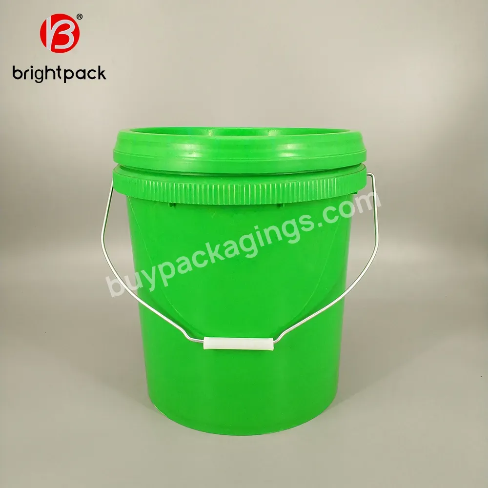 10l Food Grade Bucket Tool Pp Material Latex Paint Plastic Packing Bucket With Good Sealing Cover