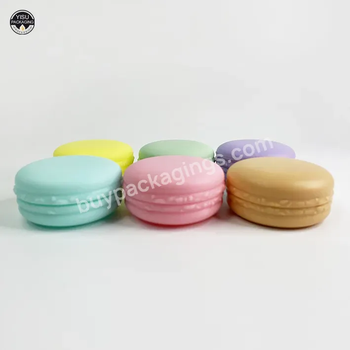 10ml 10g Pp Plastic Macaron Shaped Mini Jar Empty Colorful Eye Shadow Box Lip Balm Jars Sample Cream Container For Gel