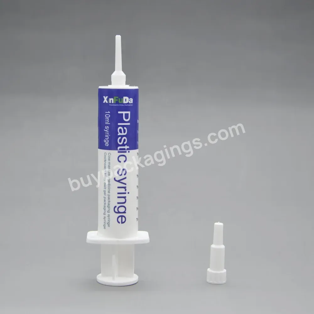 10ml 13 Ml Plastic Veterinary Cow Dry Period Udder Mastitis Medicine Packaging Cattle Syringe Injector With Ce Certificate