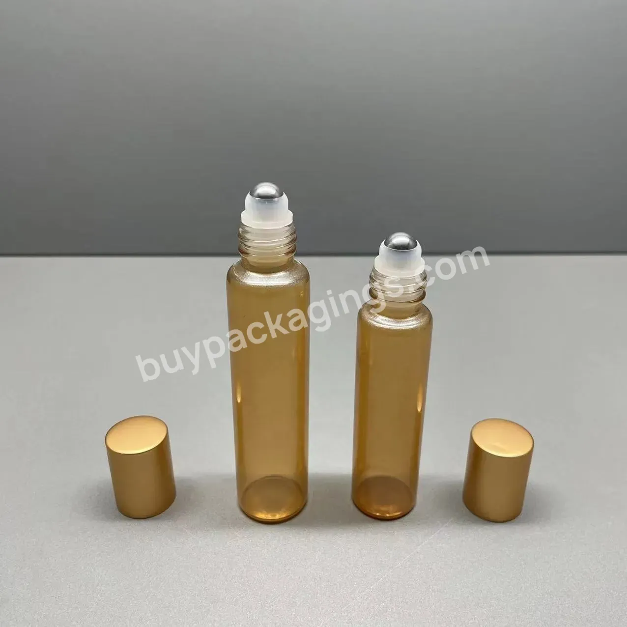 10ml 13ml 15ml 20ml 30ml Glass Round Roll On Glass Bottle Serum Screen Printing Cosmetic Packaging With Steel Roll Ball