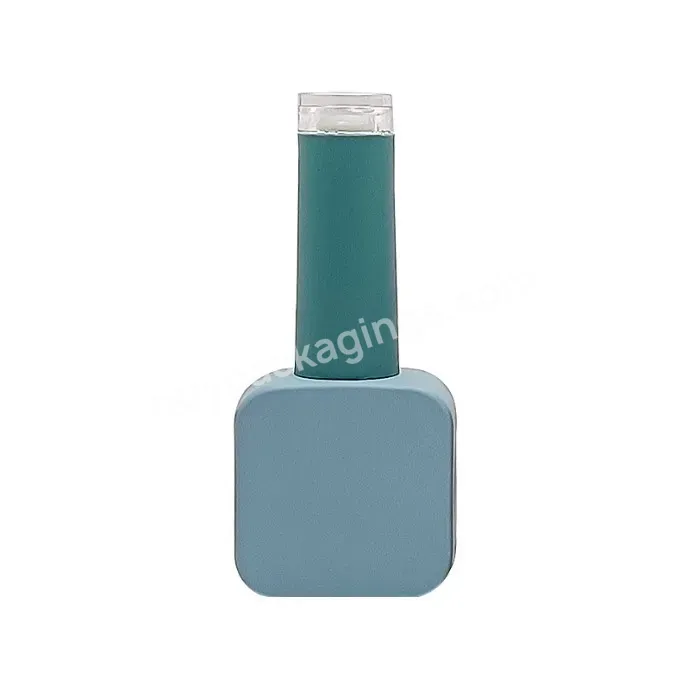 10ml 13ml 15ml Creative Square Flat Nail Polish Bottle Electroplating Spray Nail Polish Bottle Dark Nail Polish Empty Bottle